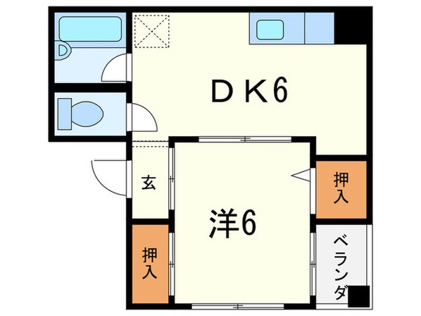 ハイツ片岡の物件間取画像